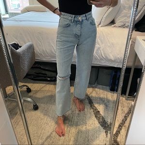 Zara boyfriend mom jeans never worn denim